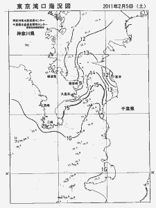 東京湾口海況図(2011/02/05)