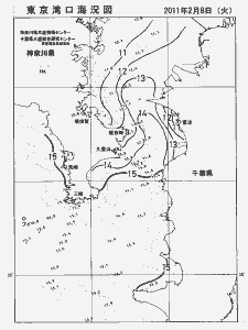 東京湾口海況図(2011/02/08)