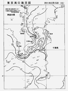 東京湾口海況図(2011/02/15)