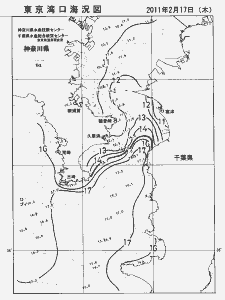 東京湾口海況図(2011/02/17)
