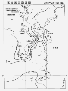 東京湾口海況図(2011/02/18)