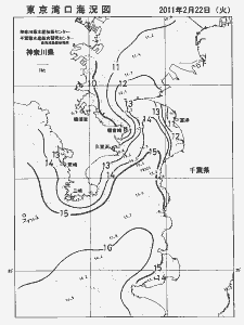東京湾口海況図(2011/02/22)