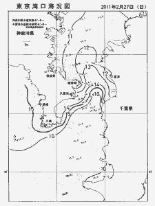 東京湾口海況図(2011/02/27)