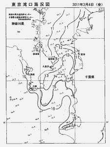 東京湾口海況図(2011/03/04)