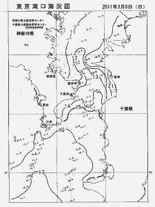 東京湾口海況図(2011/03/06)