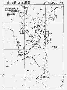 東京湾口海況図(2011/03/07)