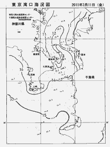 東京湾口海況図(2011/03/11)