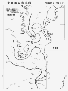 東京湾口海況図(2011/03/12)