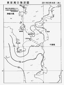 東京湾口海況図(2011/03/16)