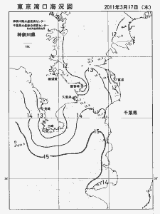 東京湾口海況図(2011/03/17)