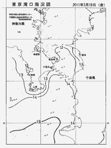 東京湾口海況図(2011/03/18)