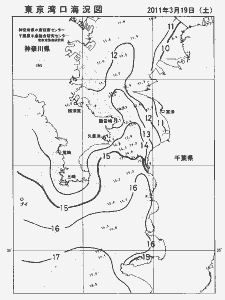 東京湾口海況図(2011/03/19)