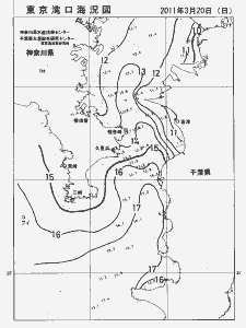 東京湾口海況図(2011/03/20)