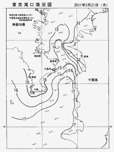 東京湾口海況図(2011/03/21)