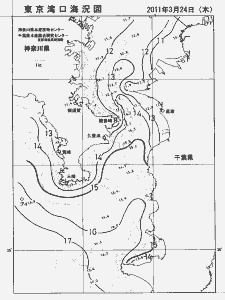 東京湾口海況図(2011/03/24)