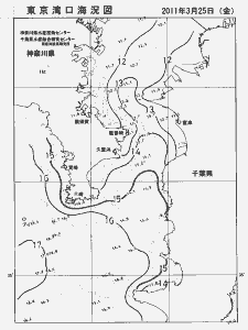 東京湾口海況図(2011/03/25)