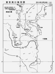 東京湾口海況図(2011/03/26)