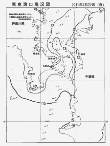 東京湾口海況図(2011/03/27)