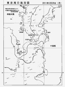 東京湾口海況図(2011/03/28)