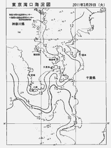 東京湾口海況図(2011/03/29)