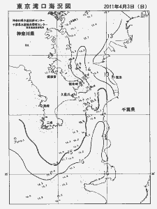 東京湾口海況図(2011/04/03)