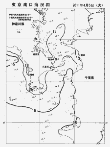 東京湾口海況図(2011/04/05)