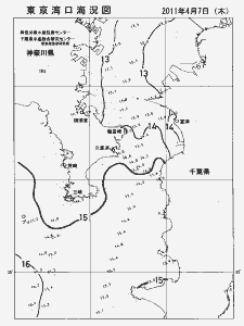 東京湾口海況図(2011/04/07)