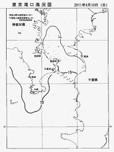 東京湾口海況図(2011/04/10)