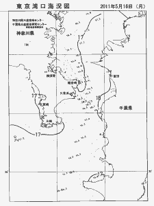 東京湾口海況図(2011/05/16)