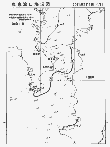 東京湾口海況図(2011/06/06)