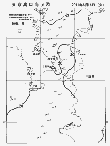 東京湾口海況図(2011/06/14)