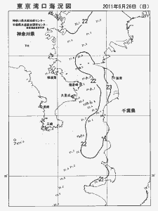 東京湾口海況図(2011/06/26)