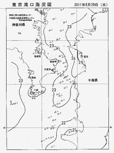東京湾口海況図(2011/06/29)