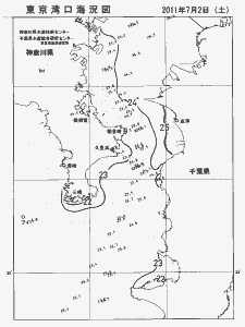 東京湾口海況図(2011/07/02)