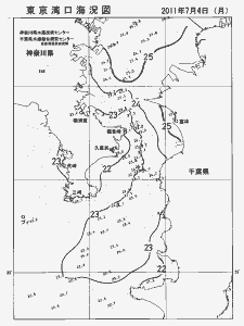 東京湾口海況図(2011/07/04)