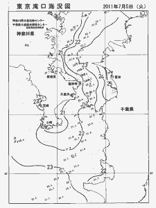 東京湾口海況図(2011/07/05)