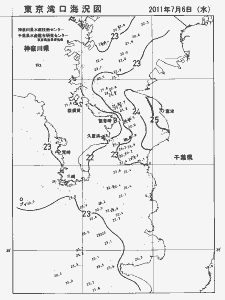 東京湾口海況図(2011/07/06)