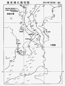東京湾口海況図(2011/07/08)