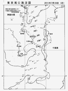東京湾口海況図(2011/07/10)