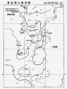 東京湾口海況図(2011/07/16)