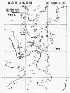 東京湾口海況図(2011/07/24)