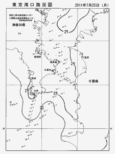東京湾口海況図(2011/07/25)