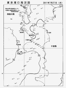 東京湾口海況図(2011/07/27)