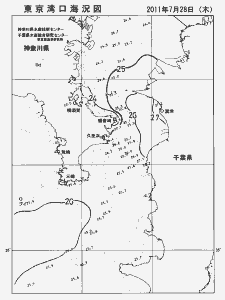 東京湾口海況図(2011/07/28)
