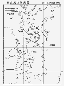 東京湾口海況図(2011/08/03)