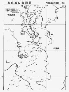 東京湾口海況図(2011/08/04)