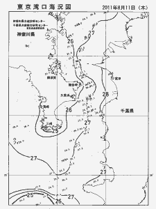 東京湾口海況図(2011/08/11)