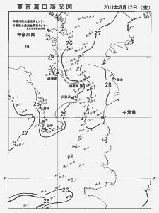 東京湾口海況図(2011/08/12)