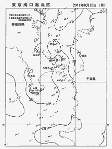 東京湾口海況図(2011/08/15)