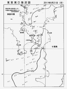 東京湾口海況図(2011/08/21)